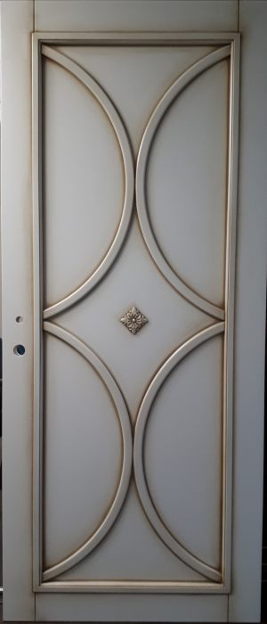 Межкомнатная дверь в профиле массив (эмаль с патиной) Старый Оскол
